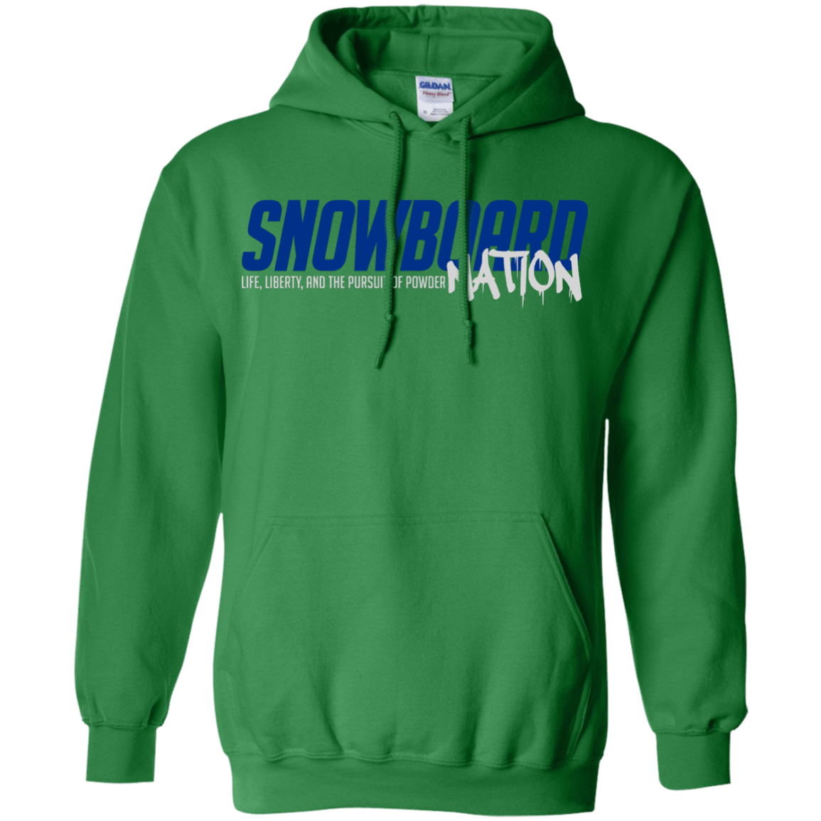 Snowboard Nation (Blue) Hoodies - Powderaddicts