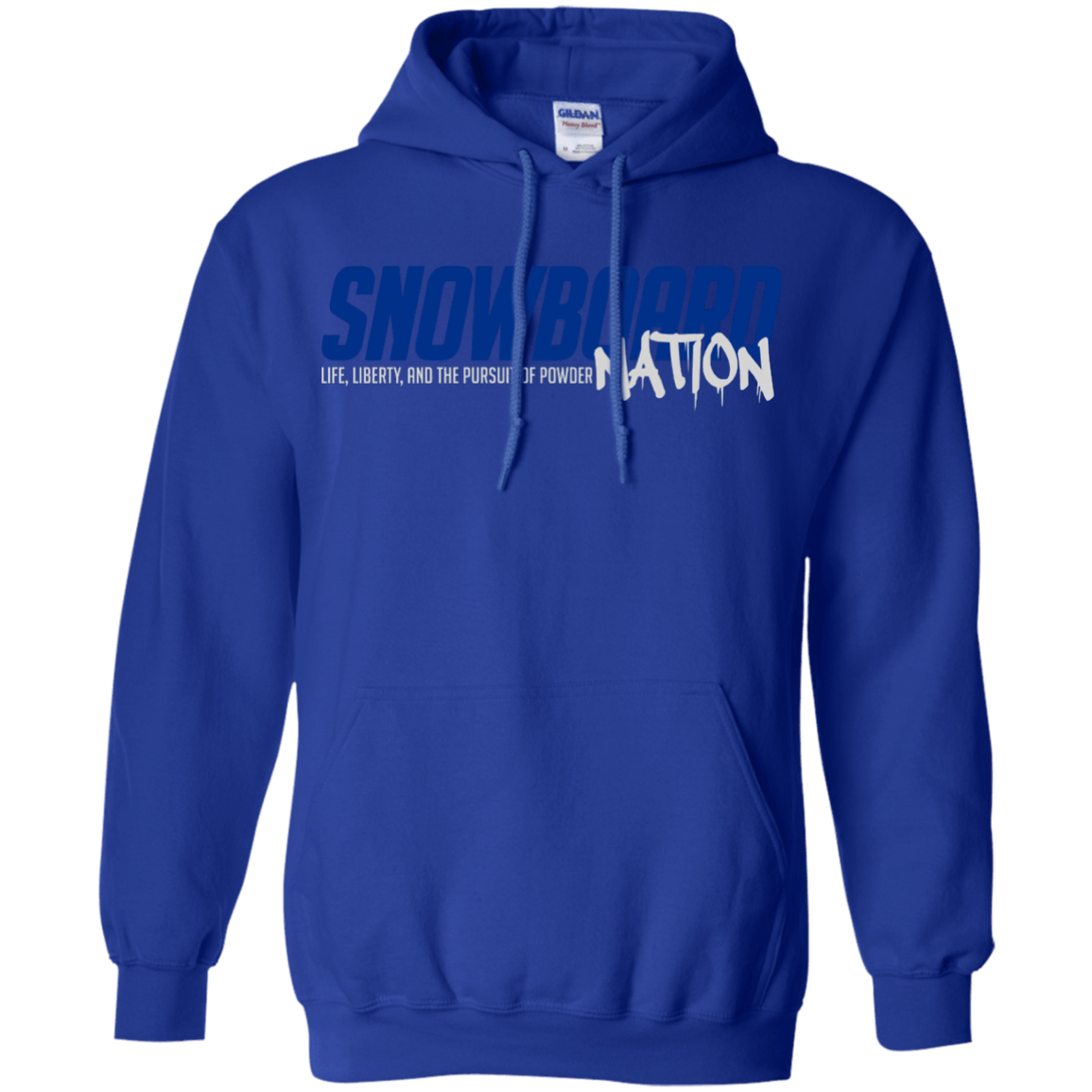 Snowboard Nation (Blue) Hoodies - Powderaddicts