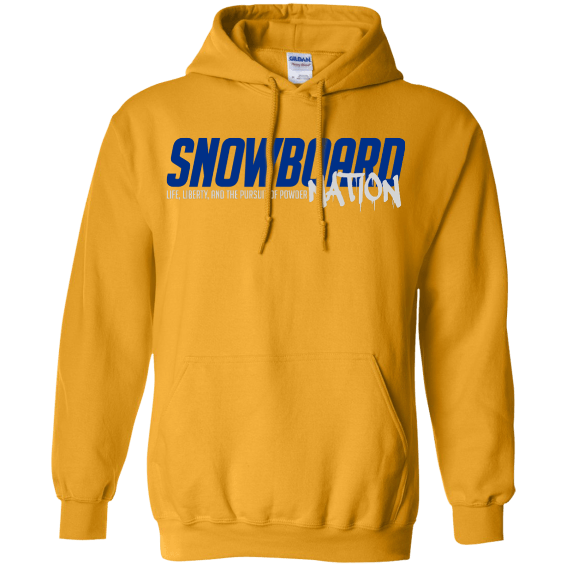 Snowboard Nation (Blue) Hoodies - Powderaddicts