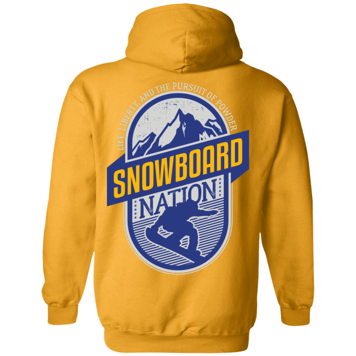 Snowboard Nation (Blue) Hoodies - Powderaddicts