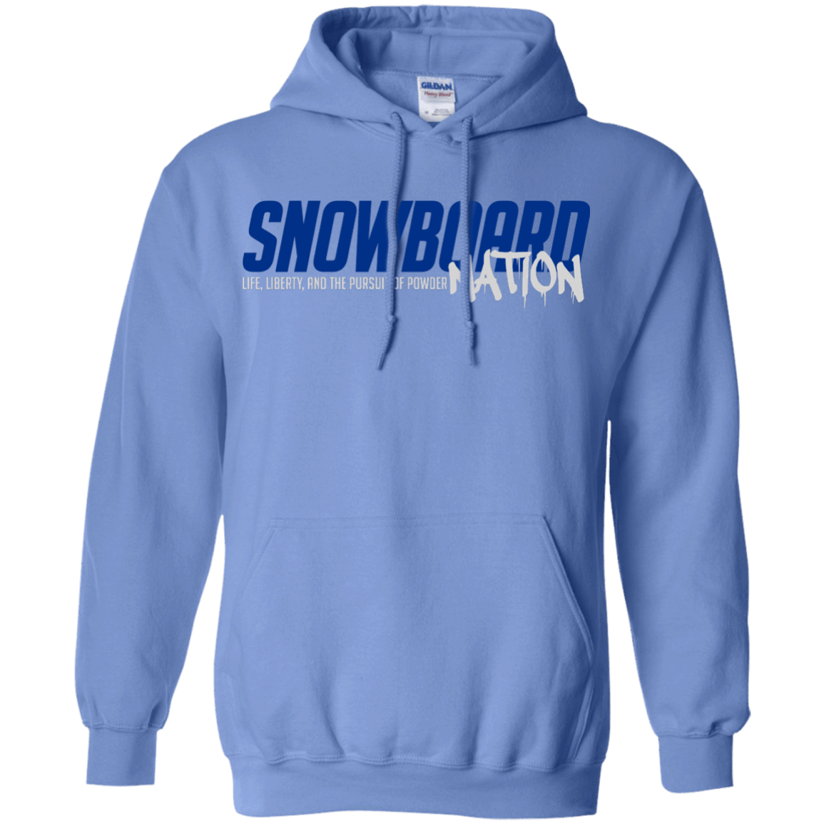 Snowboard Nation (Blue) Hoodies - Powderaddicts