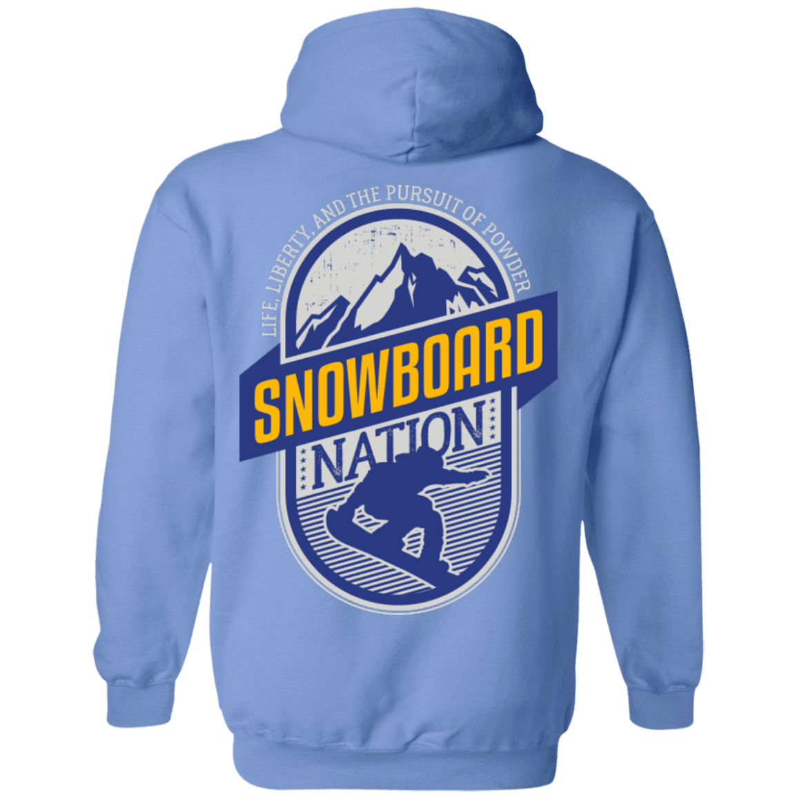 Snowboard Nation (Blue) Hoodies - Powderaddicts