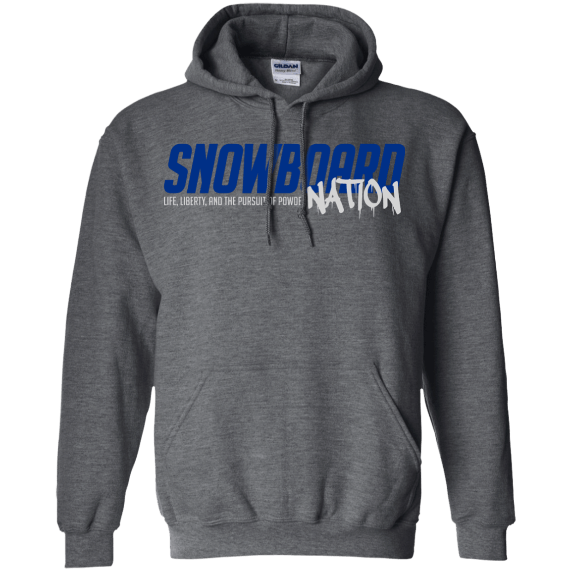 Snowboard Nation (Blue) Hoodies - Powderaddicts