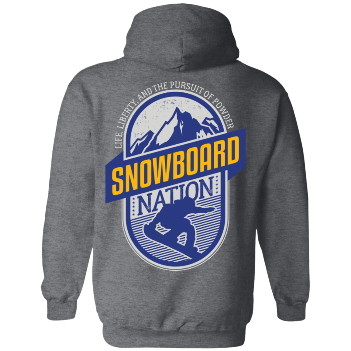 Snowboard Nation (Blue) Hoodies - Powderaddicts