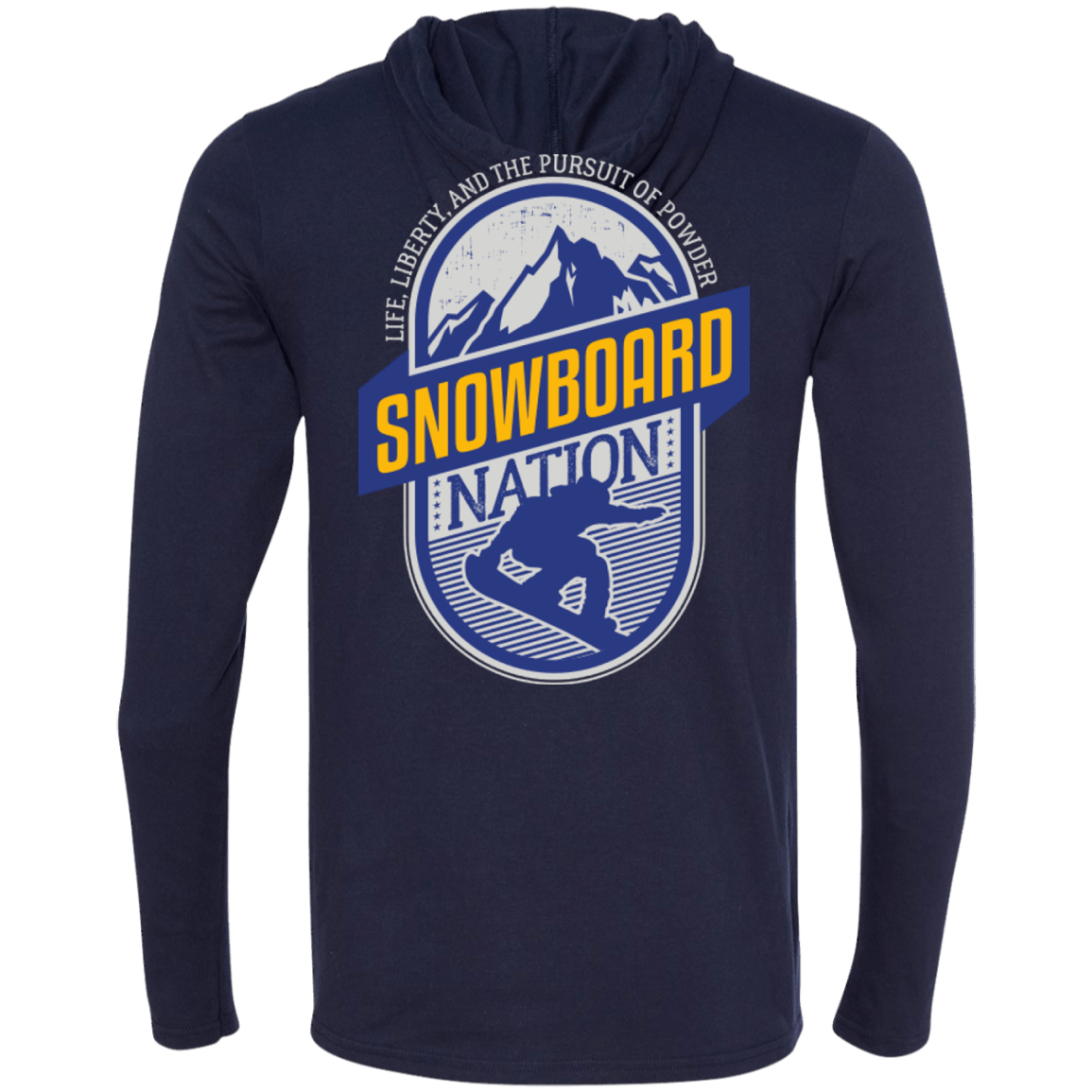 Snowboard Nation (Blue) Hoodies - Powderaddicts