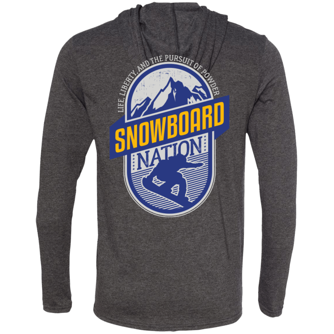 Snowboard Nation (Blue) Hoodies - Powderaddicts