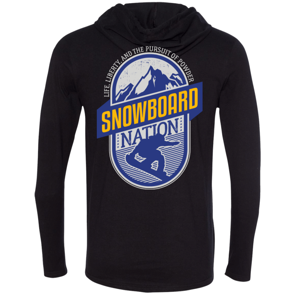 Snowboard Nation (Blue) Hoodies - Powderaddicts