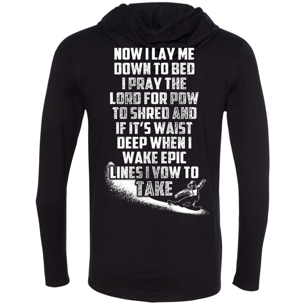 Snowboarder's Prayer Hoodies - Powderaddicts