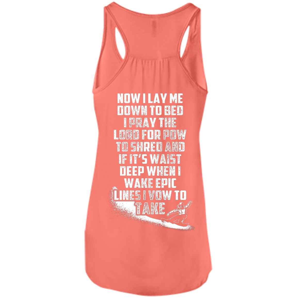 Snowboarder's Prayer Tank Tops - Powderaddicts