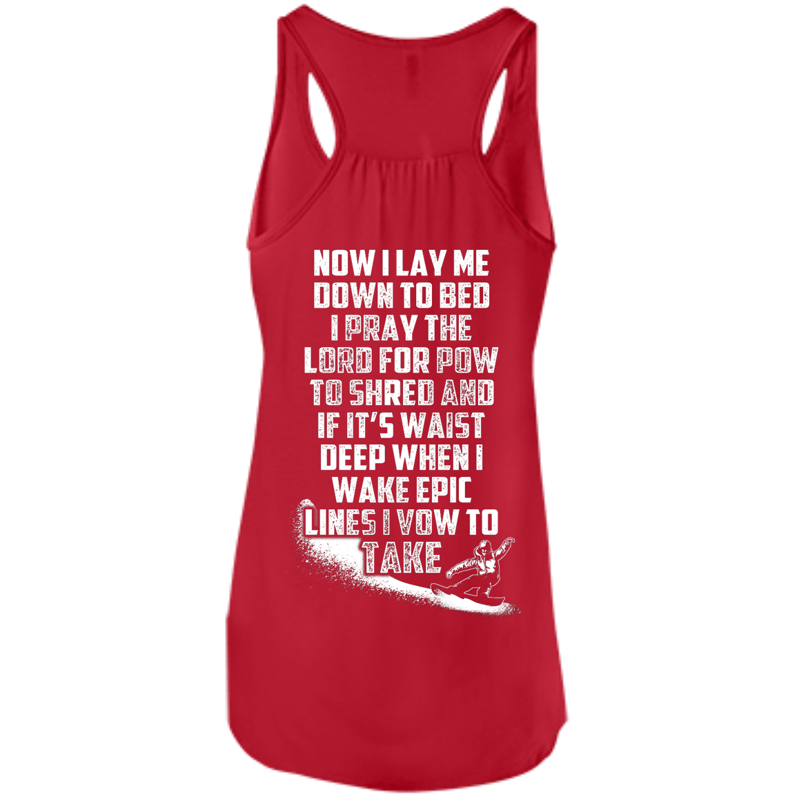 Snowboarder's Prayer Tank Tops - Powderaddicts