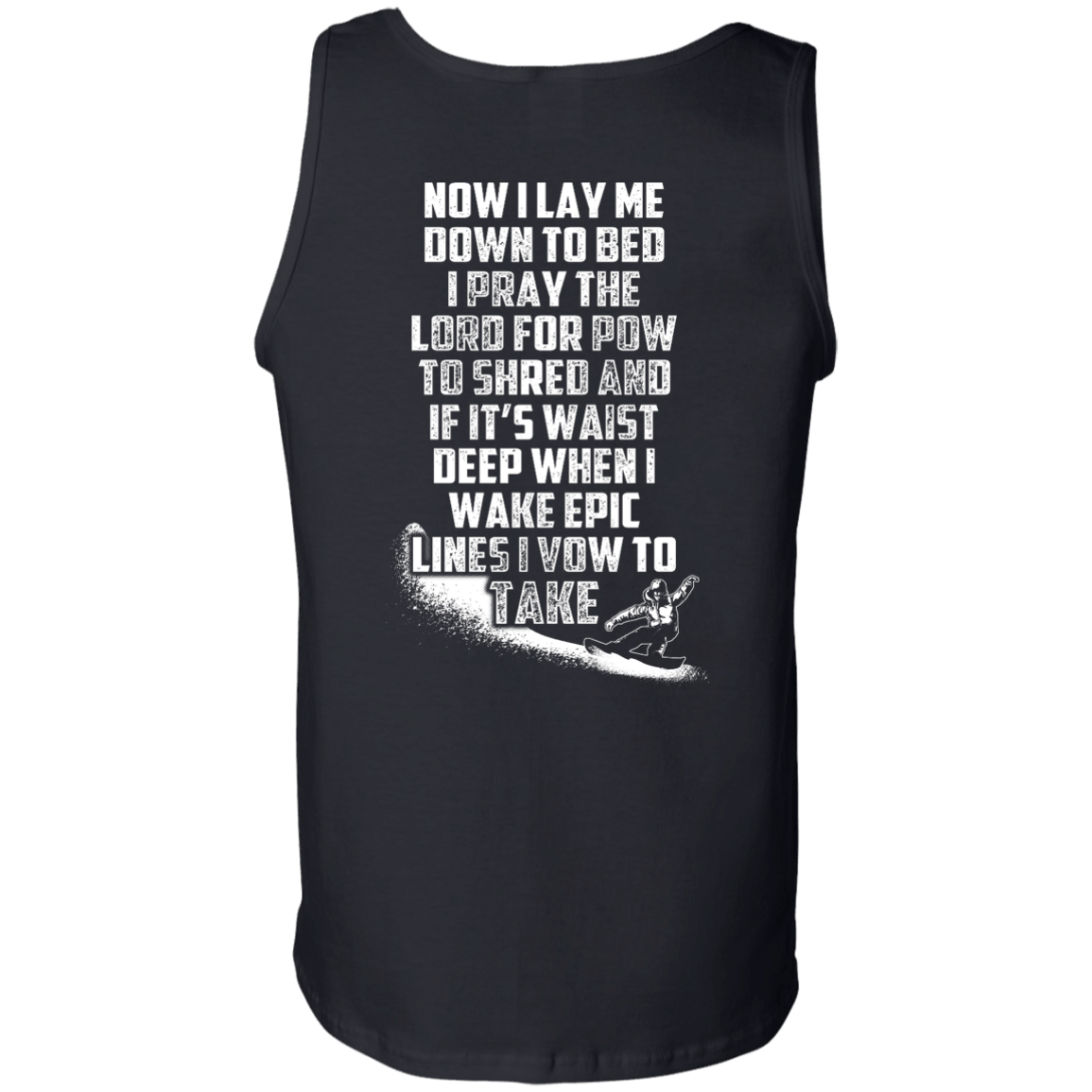 Snowboarder's Prayer Tank Tops - Powderaddicts