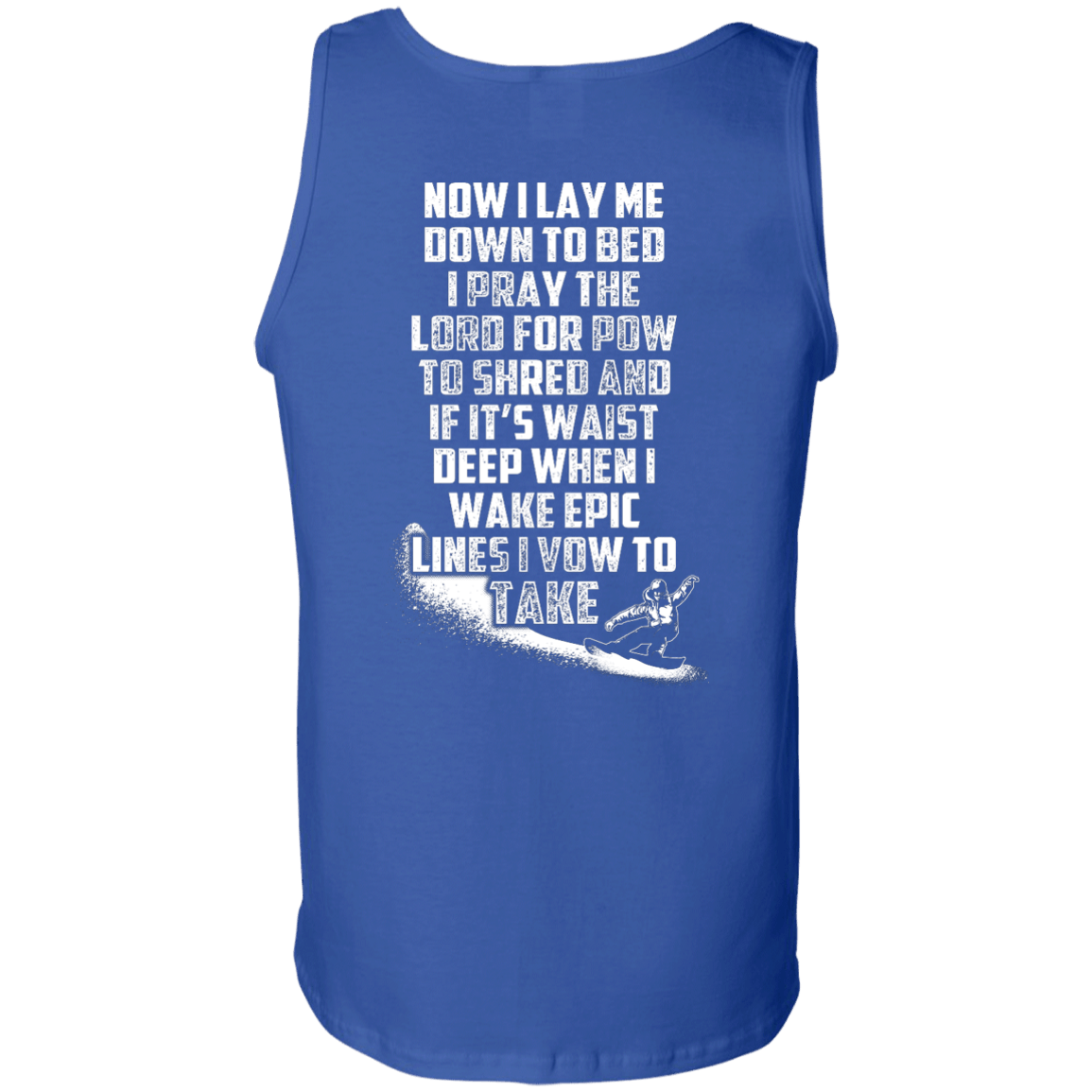 Snowboarder's Prayer Tank Tops - Powderaddicts