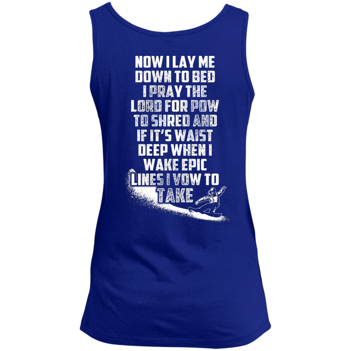 Snowboarder's Prayer Tank Tops - Powderaddicts