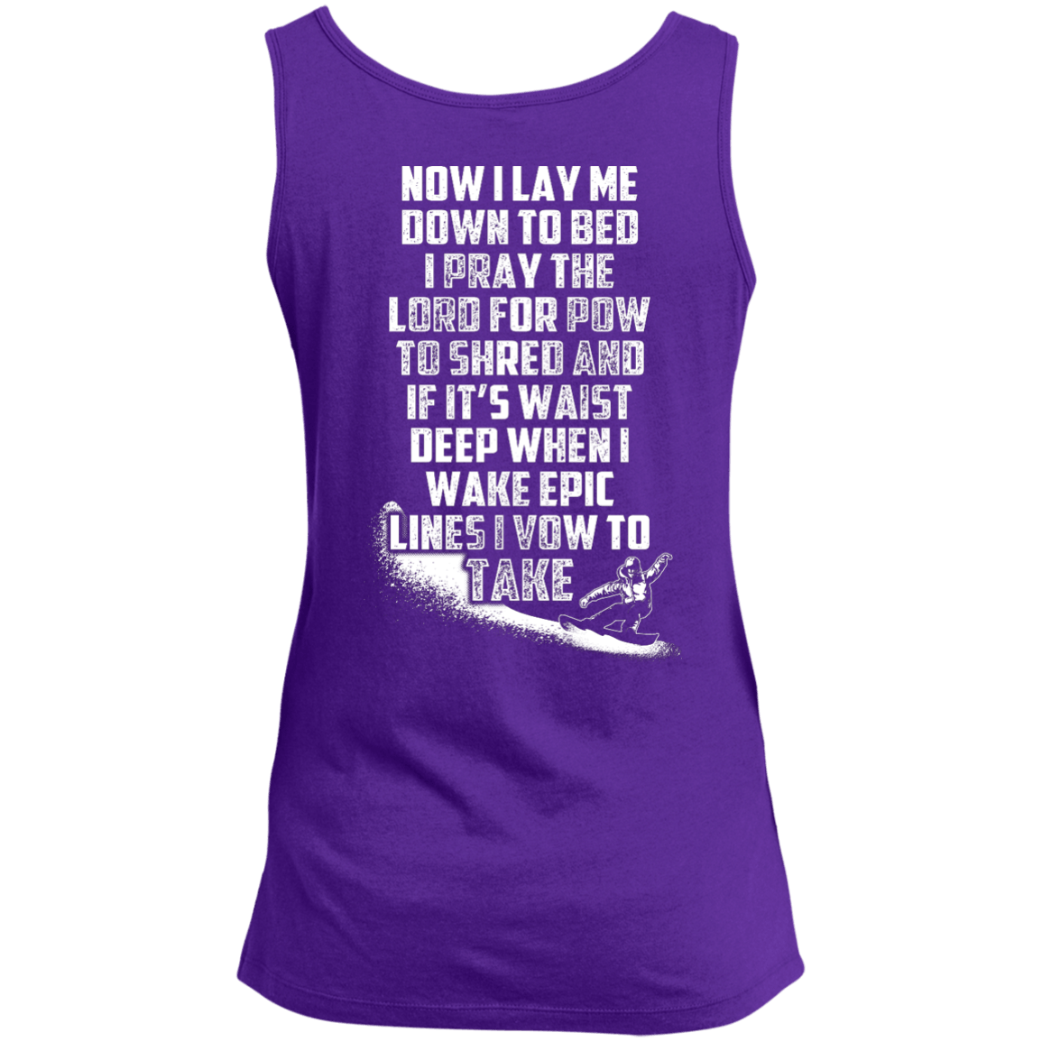 Snowboarder's Prayer Tank Tops - Powderaddicts