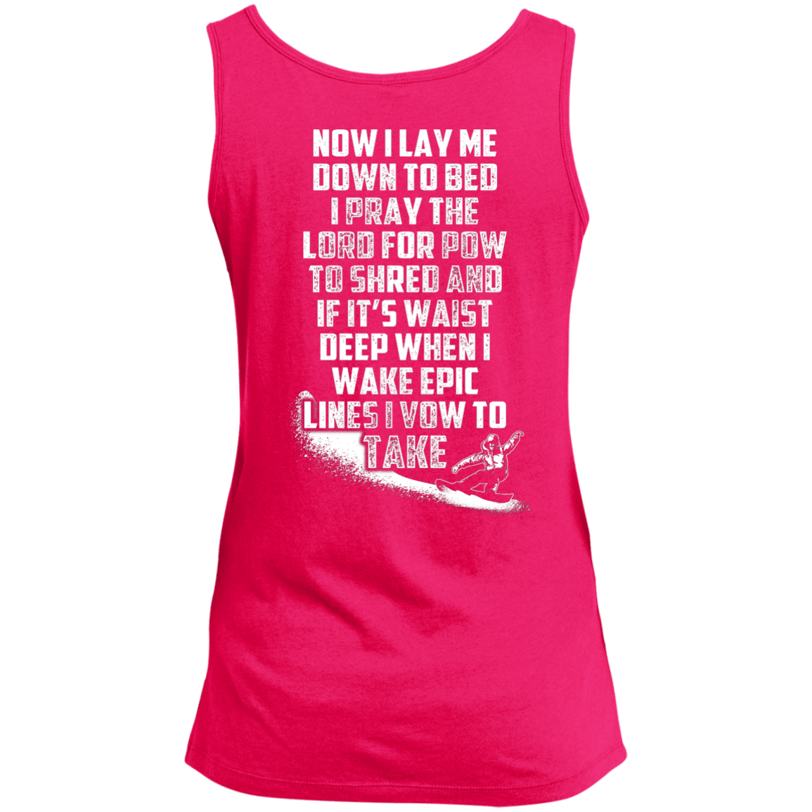 Snowboarder's Prayer Tank Tops - Powderaddicts