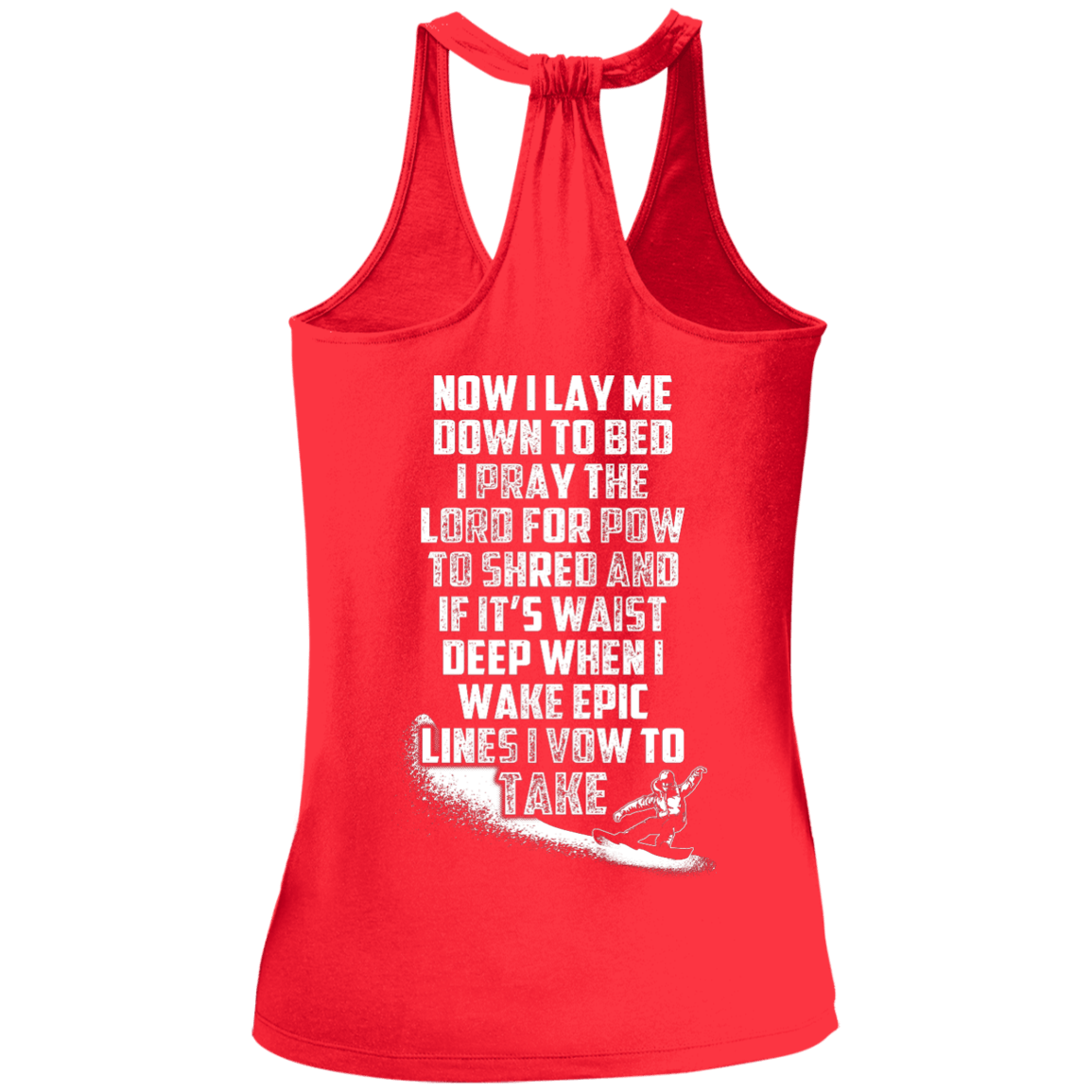 Snowboarder's Prayer Tank Tops - Powderaddicts