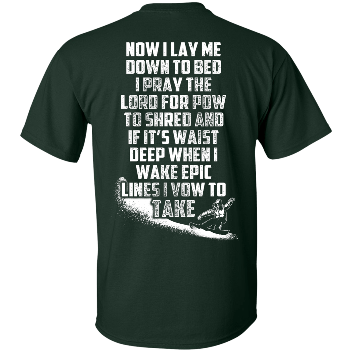 Snowboarder's Prayer Tees - Powderaddicts