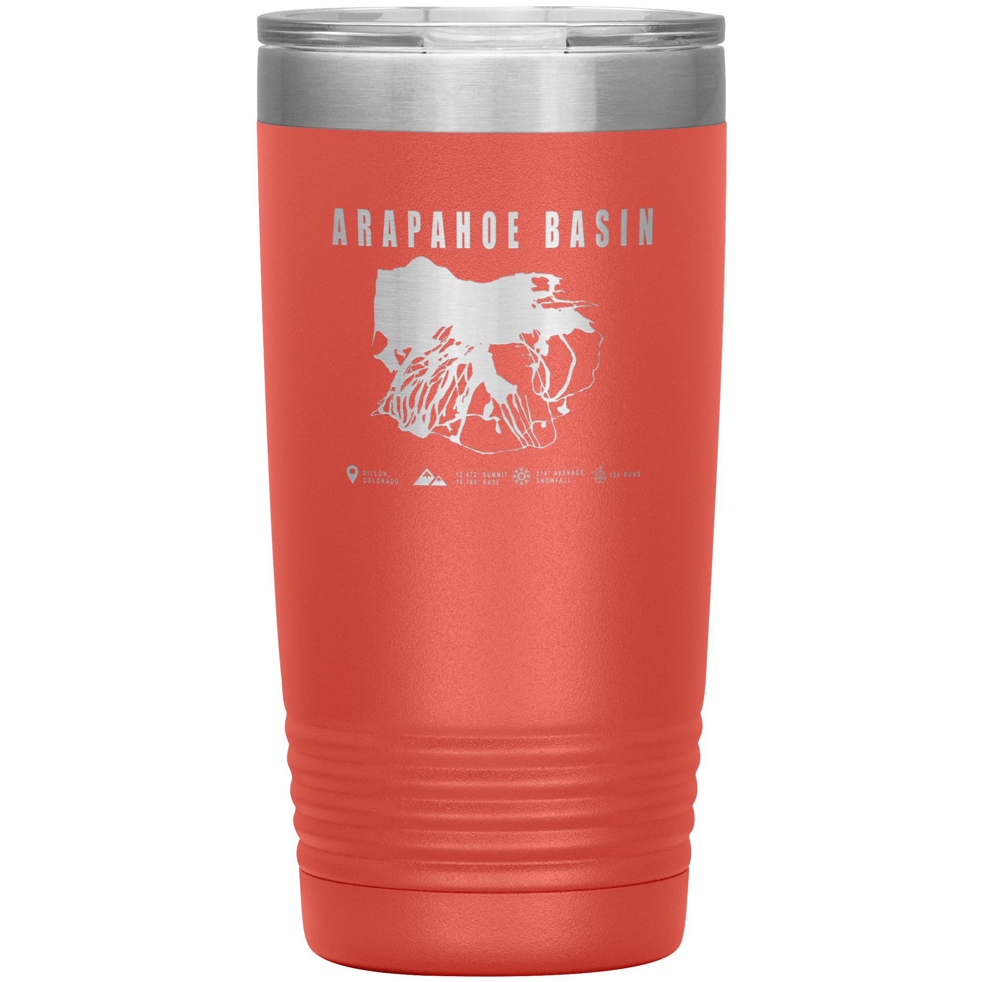 Arapahoe Basin,Colorado Ski Resort 20oz Tumbler - Powderaddicts