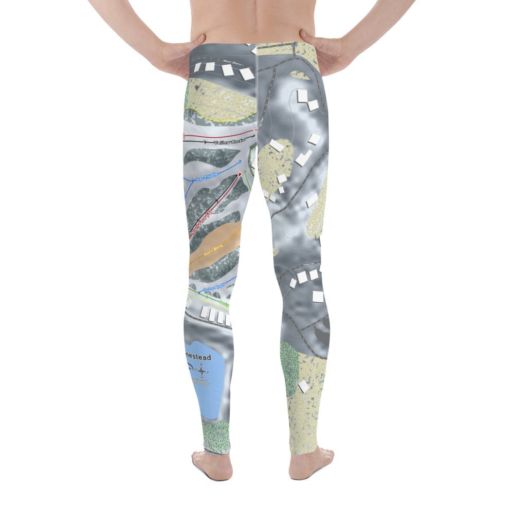 The Homestead, Virginia Ski Trail Map Men's Base Layer Bottom - Powderaddicts