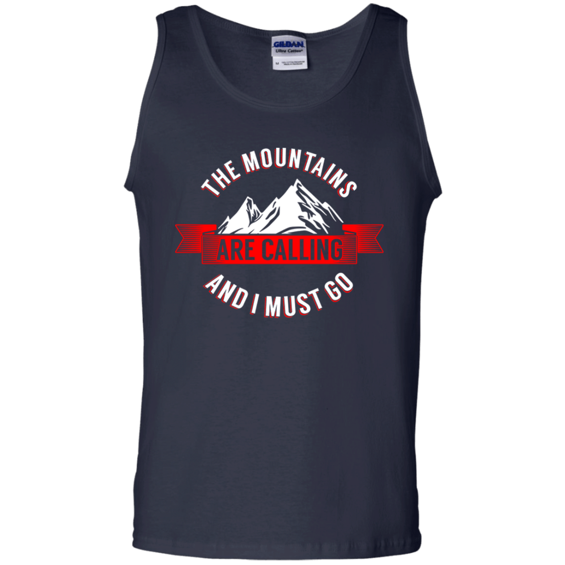 The Mountains Are Calling Tank Tops - Powderaddicts