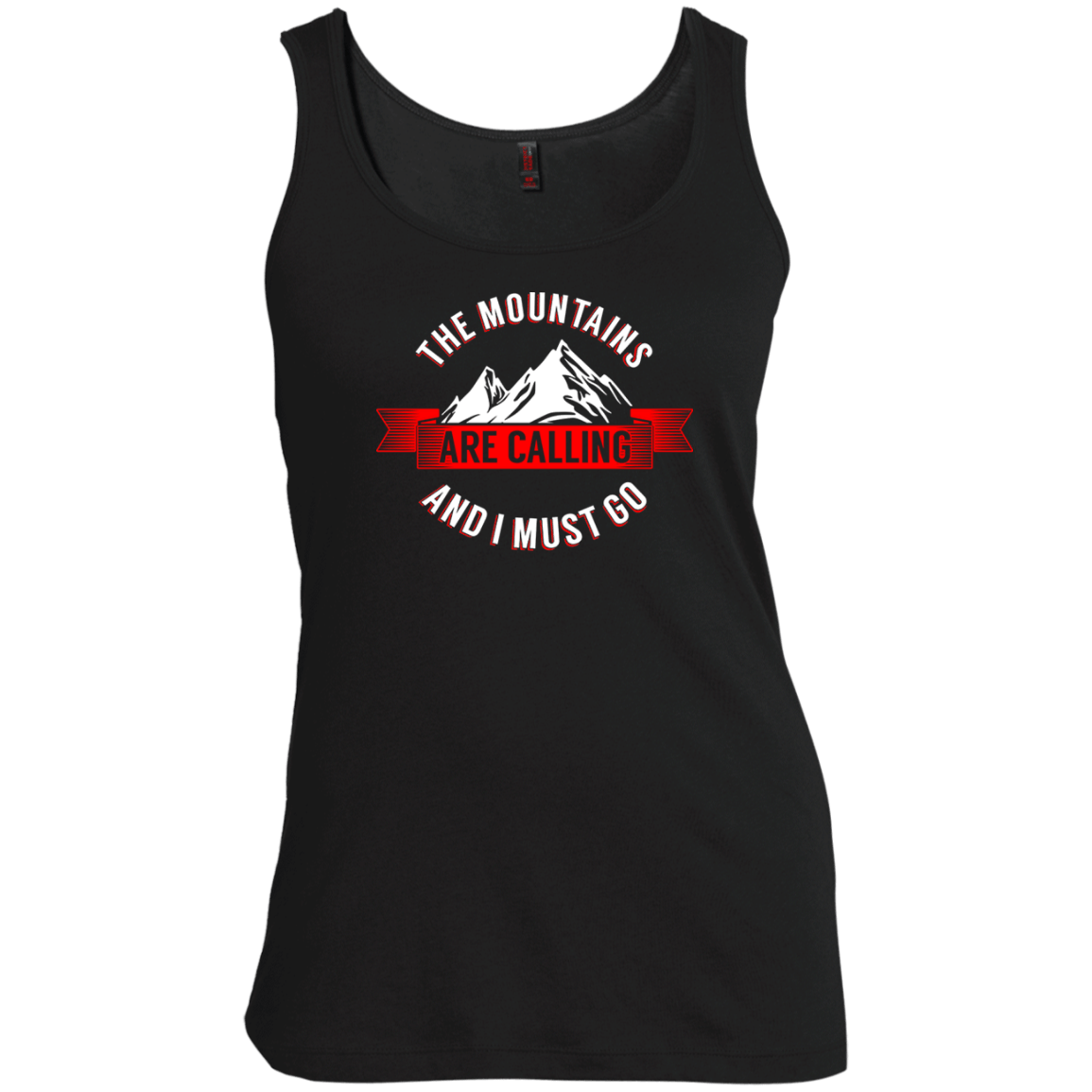 The Mountains Are Calling Tank Tops - Powderaddicts