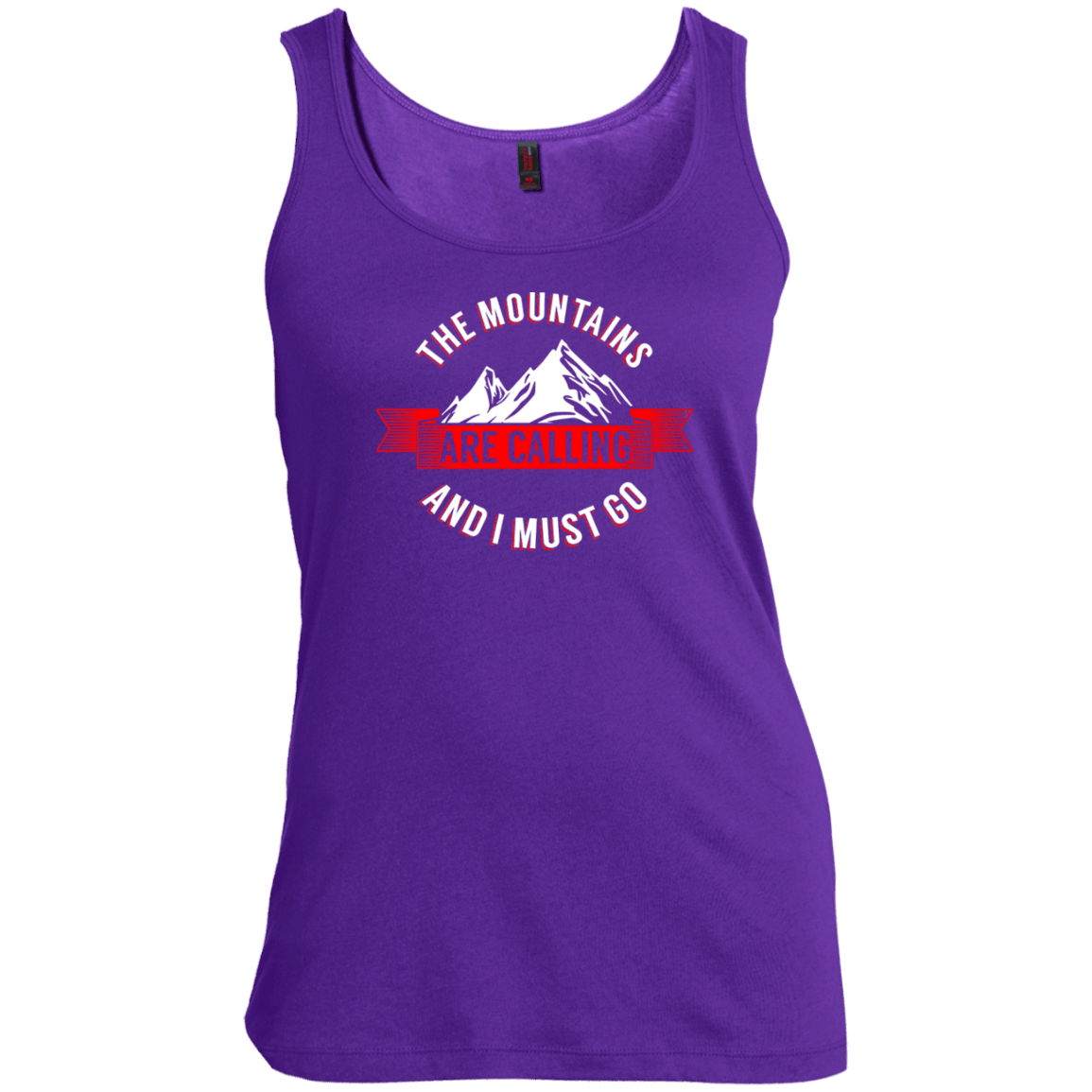 The Mountains Are Calling Tank Tops - Powderaddicts