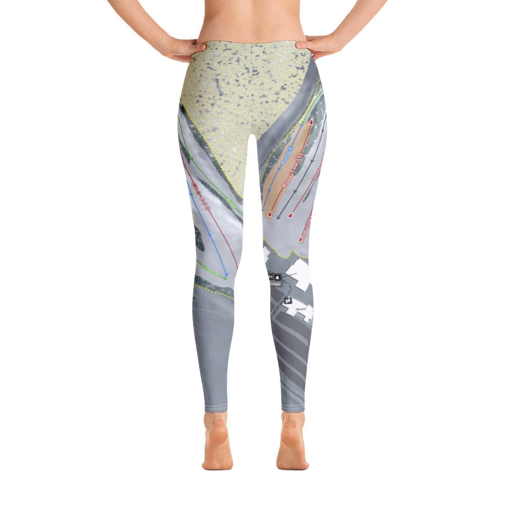 Timber Ridge, Michigan Ski Trail Map Women&#39;s Base Layer Bottom - Powderaddicts