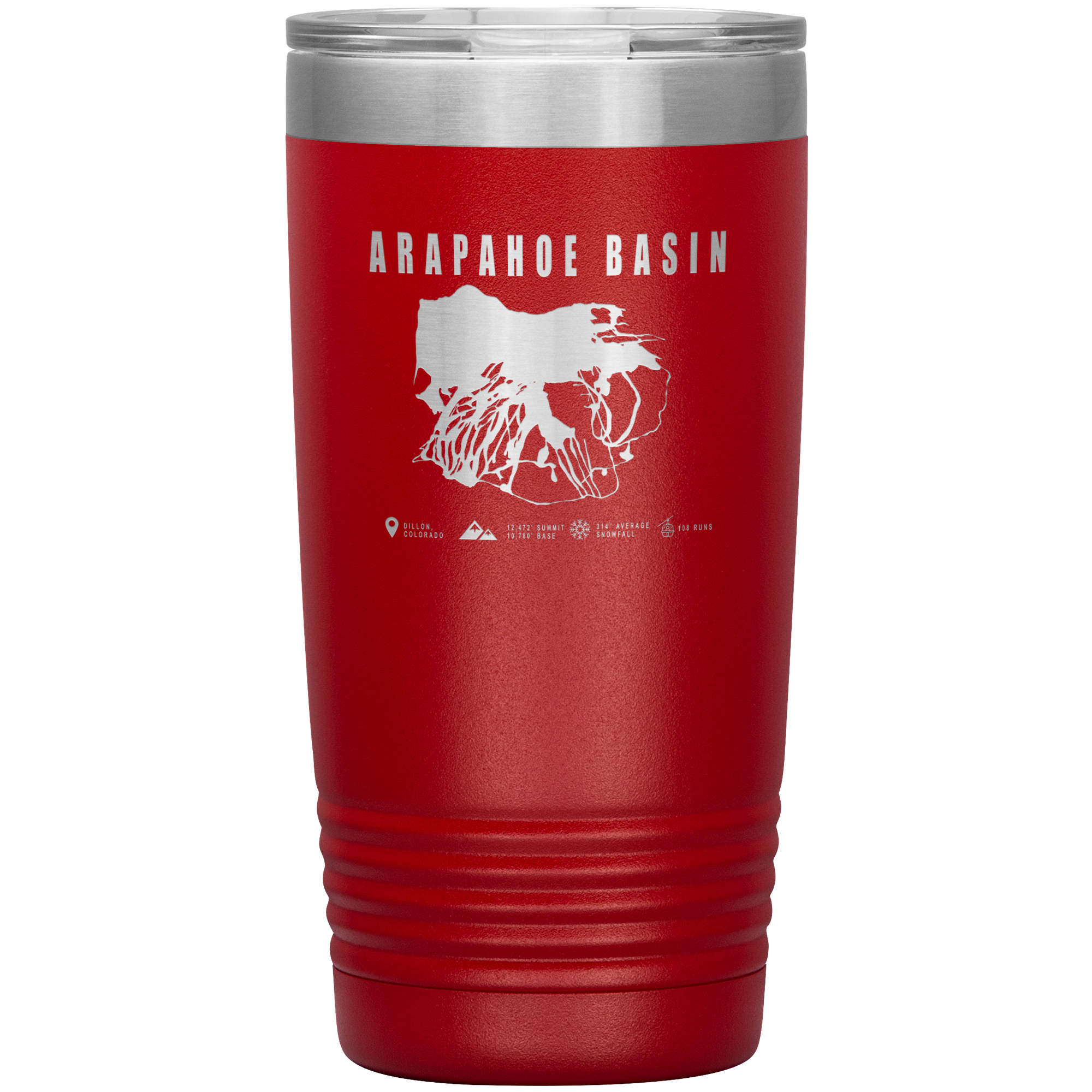 Arapahoe Basin,Colorado Ski Resort 20oz Tumbler - Powderaddicts