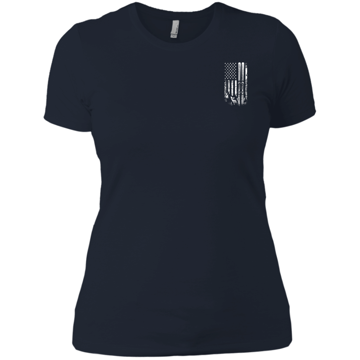 USA Ski Flag Ladies Tees - Powderaddicts