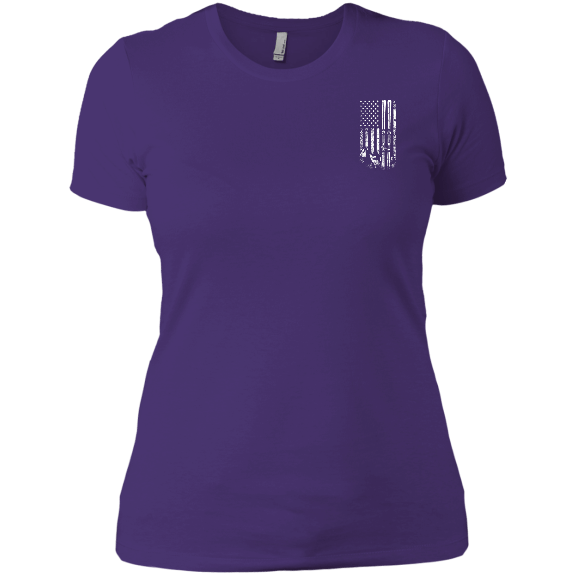 USA Ski Flag Ladies Tees - Powderaddicts