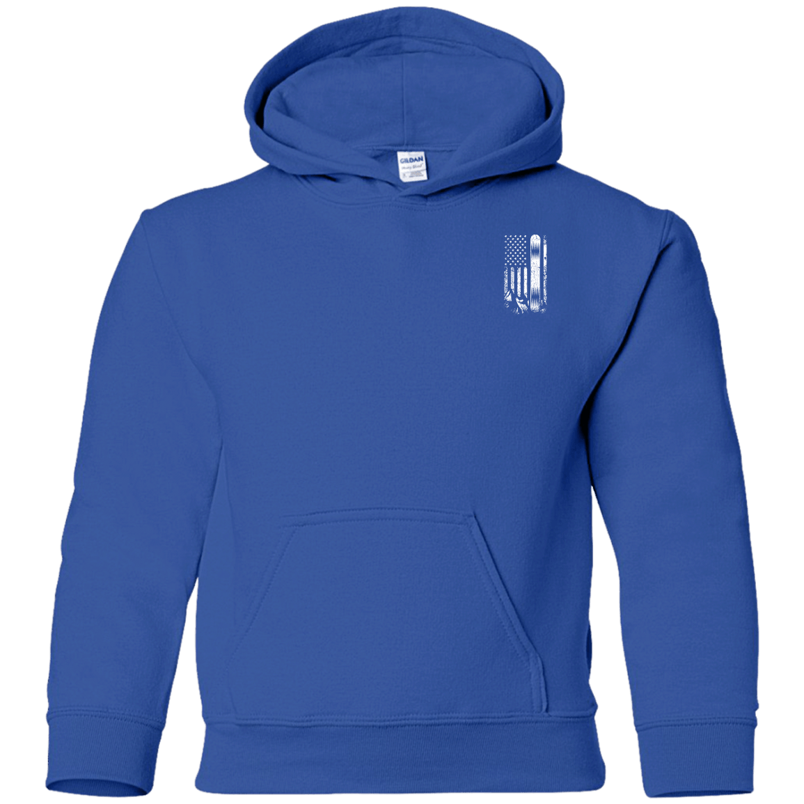 USA Snowboard Flag Youth Hoodies - Powderaddicts