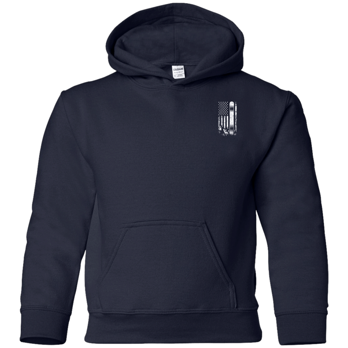 USA Snowboard Flag Youth Hoodies - Powderaddicts