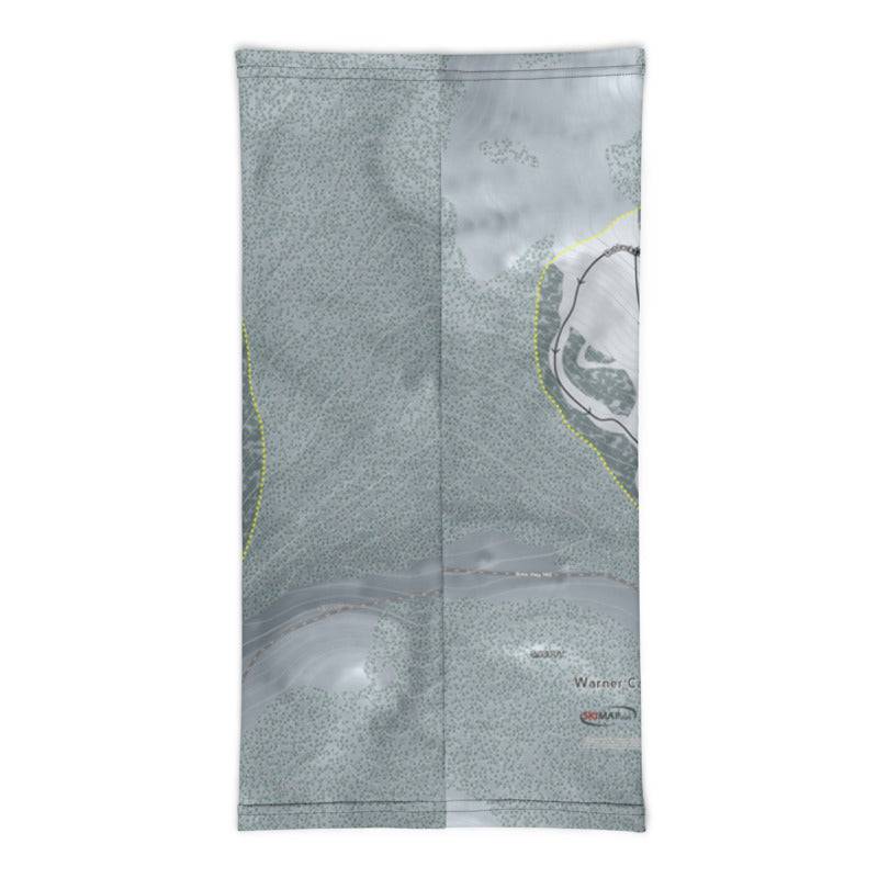 Warner Canyon, Oregon Ski Trail Map Printed Neck Gaiter - Powderaddicts