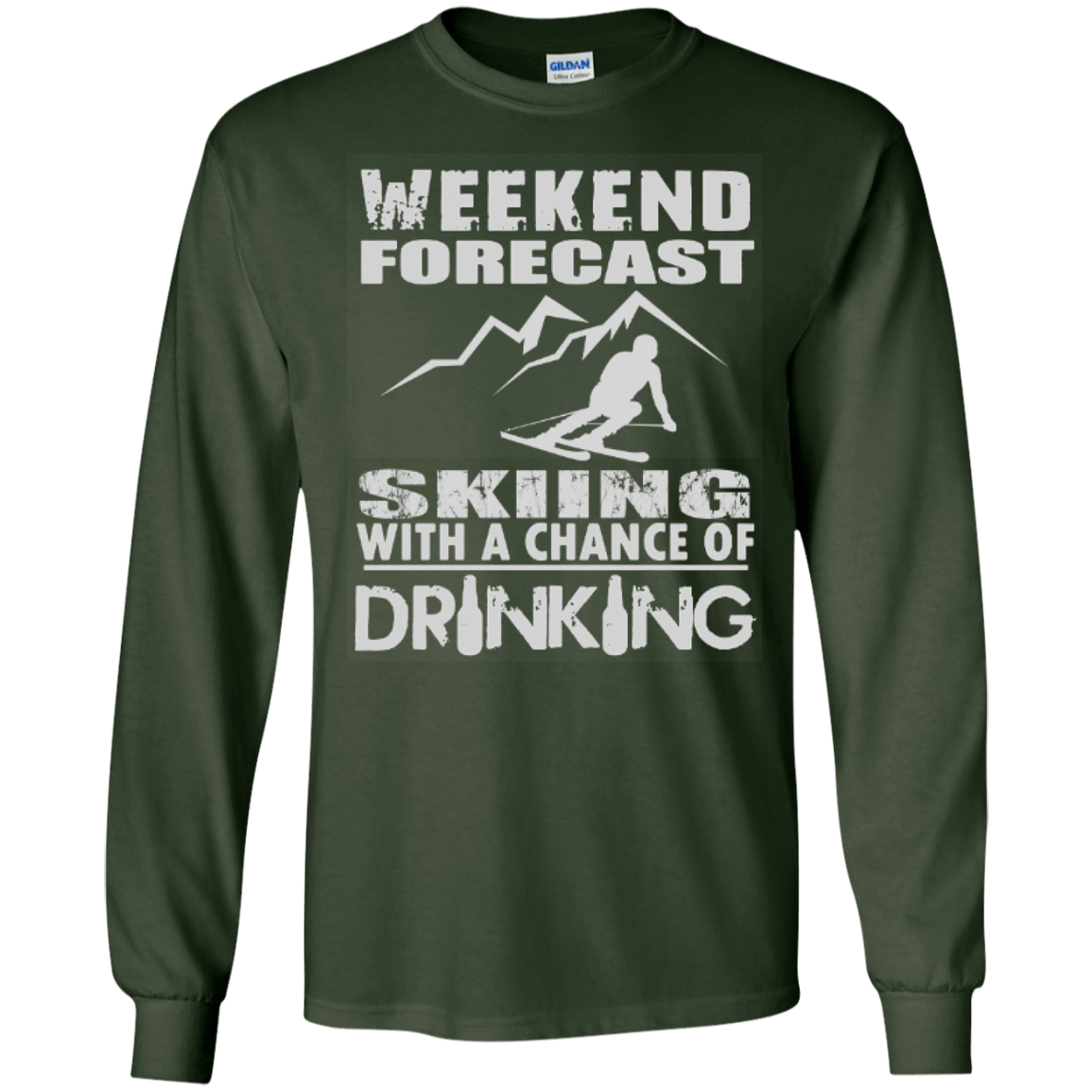 Weekend Forecast Skiing With A Chance of Drinking Long Sleeves - Powderaddicts