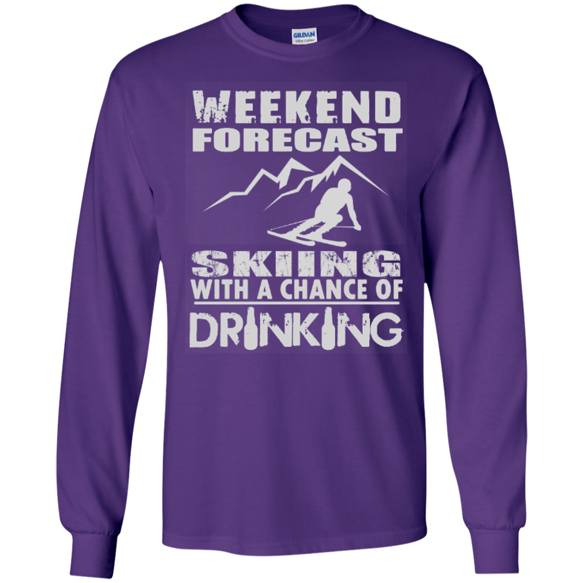 Weekend Forecast Skiing With A Chance of Drinking Long Sleeves - Powderaddicts