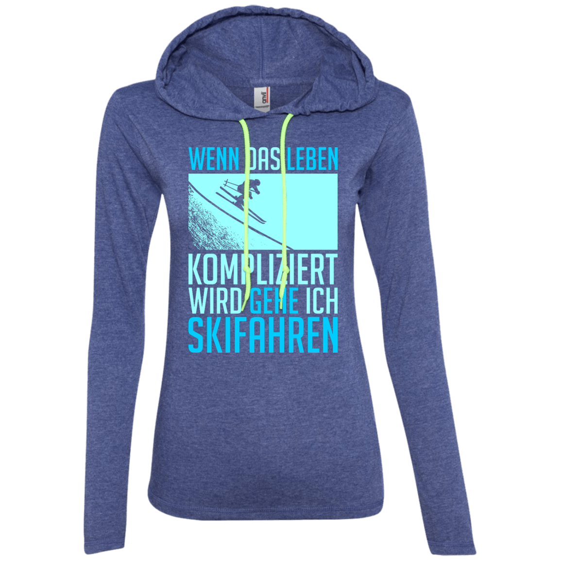 When Life Gets Complicated I Ski - German Hoodies - Powderaddicts