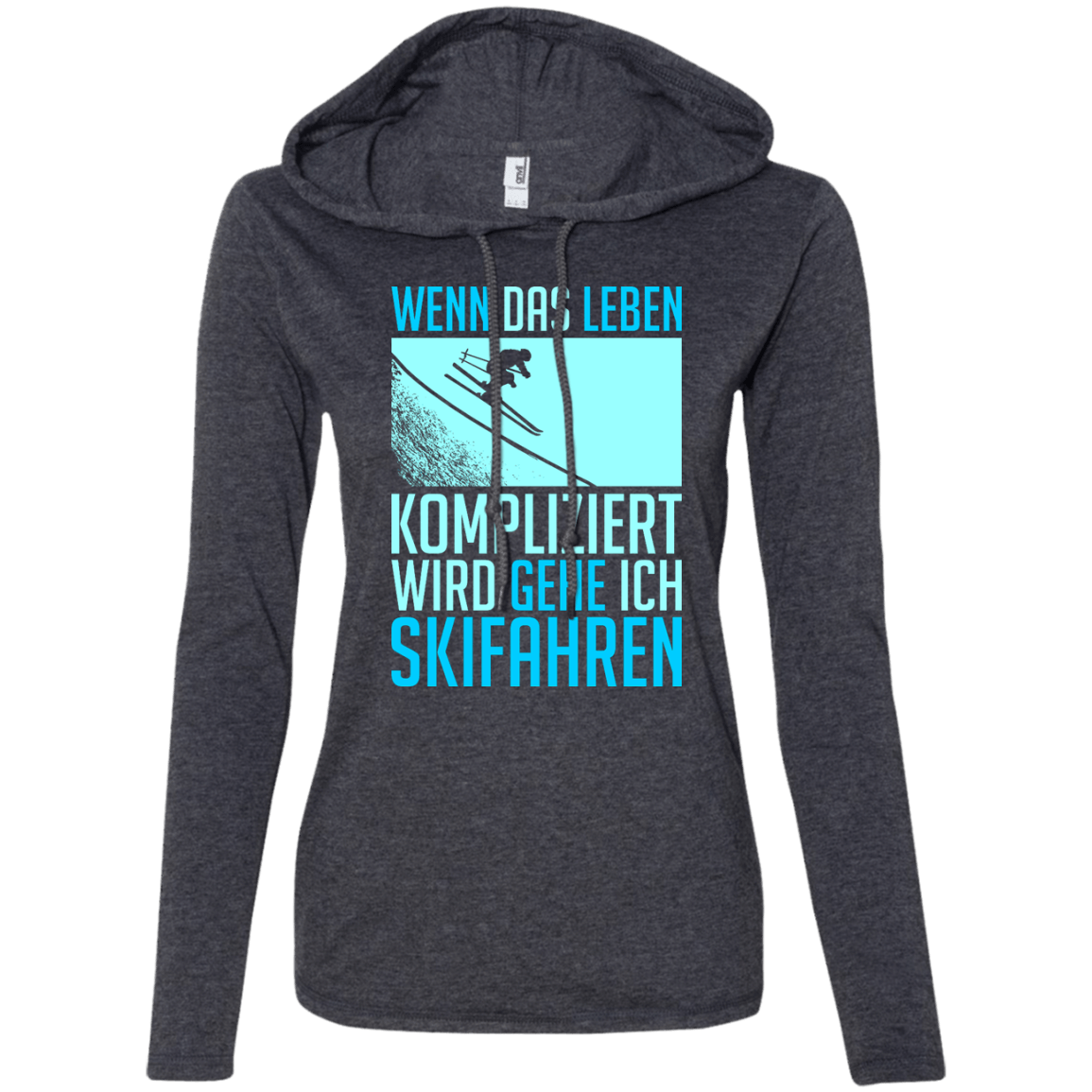 When Life Gets Complicated I Ski - German Hoodies - Powderaddicts