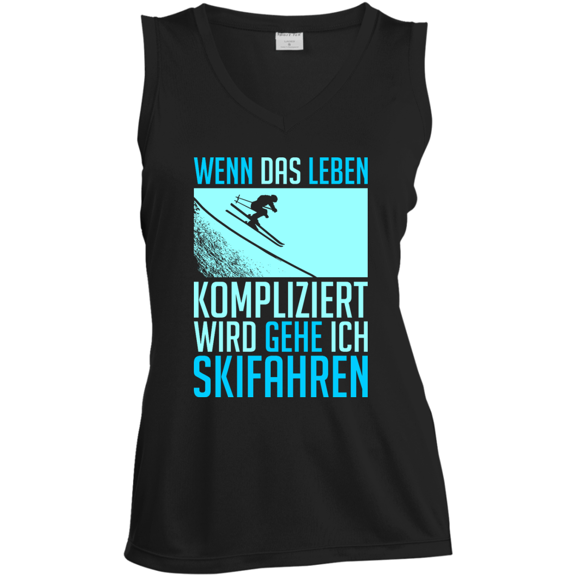 When Life Gets Complicated I Ski - German Tank Top - Powderaddicts