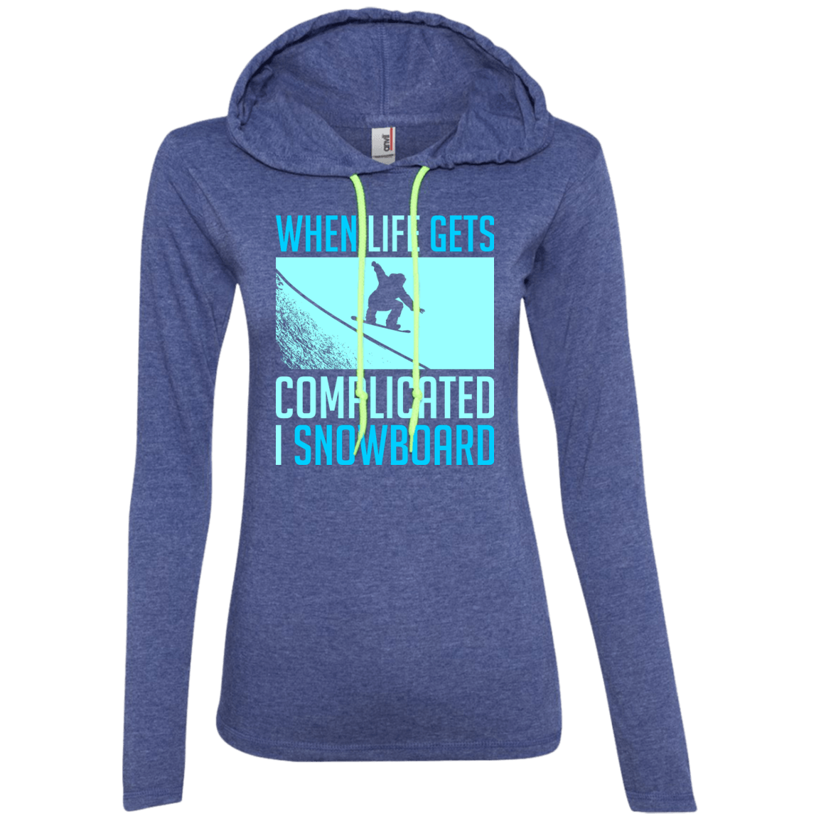 When Life Gets Complicated I Snowboard Hoodies - Powderaddicts