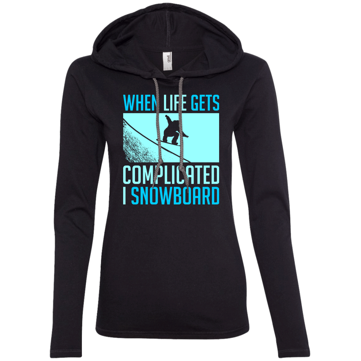 When Life Gets Complicated I Snowboard Hoodies - Powderaddicts