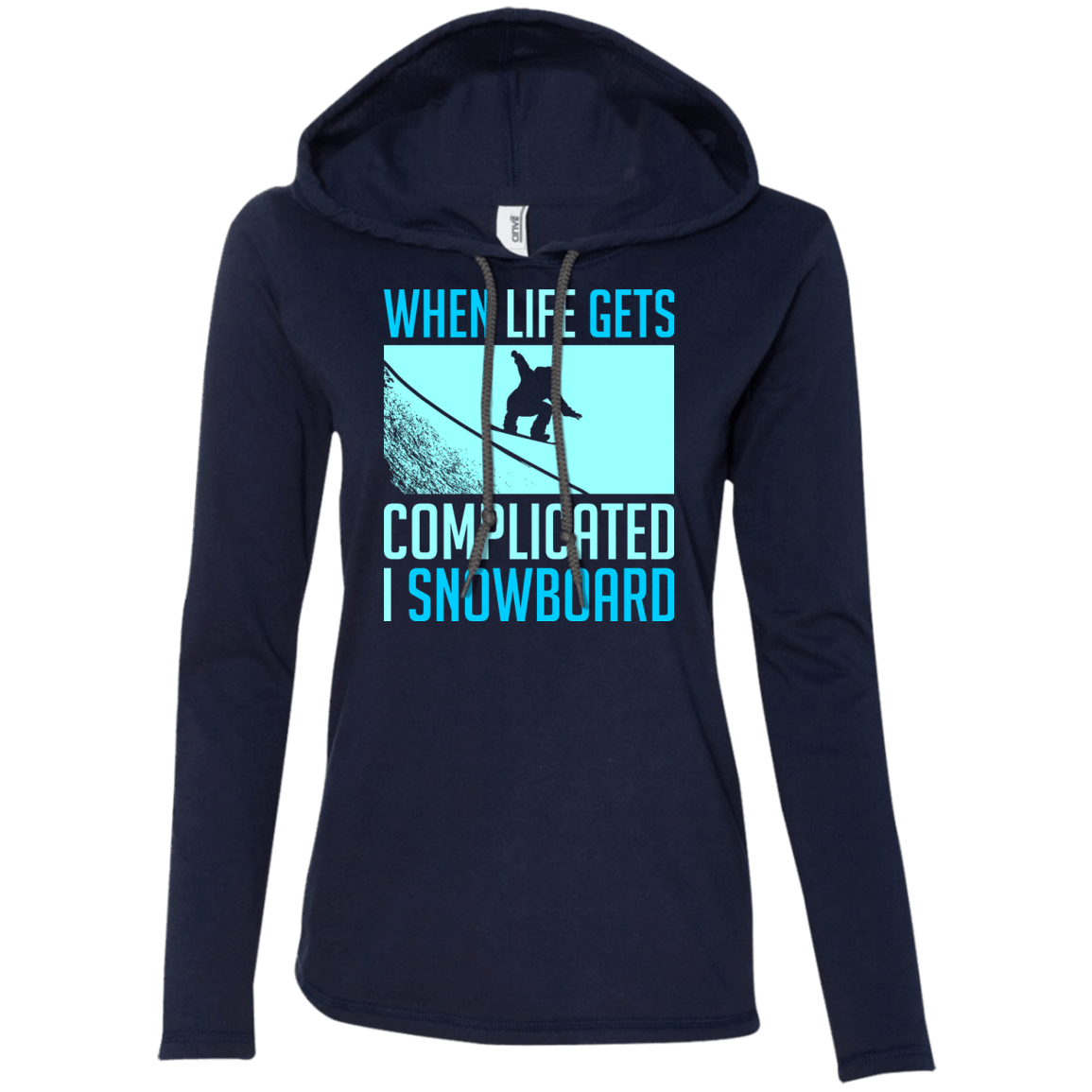 When Life Gets Complicated I Snowboard Hoodies - Powderaddicts