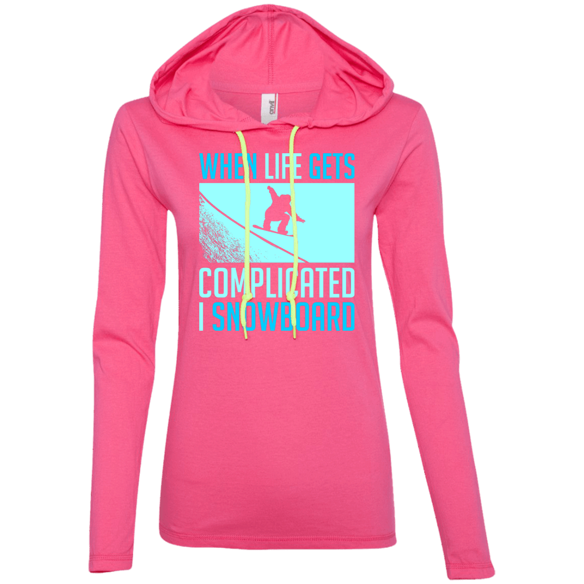 When Life Gets Complicated I Snowboard Hoodies - Powderaddicts