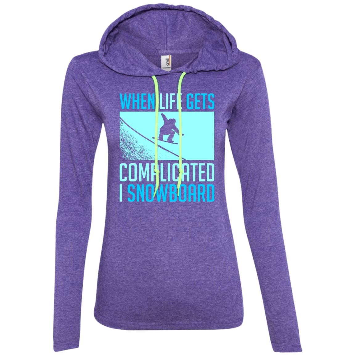 When Life Gets Complicated I Snowboard Hoodies - Powderaddicts