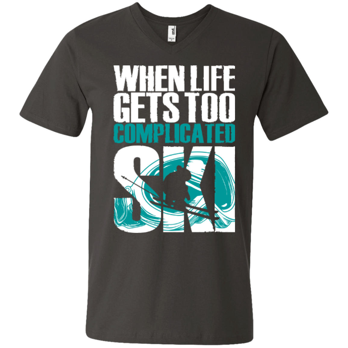 When Life Gets Too Complicated Ski Tees - Powderaddicts