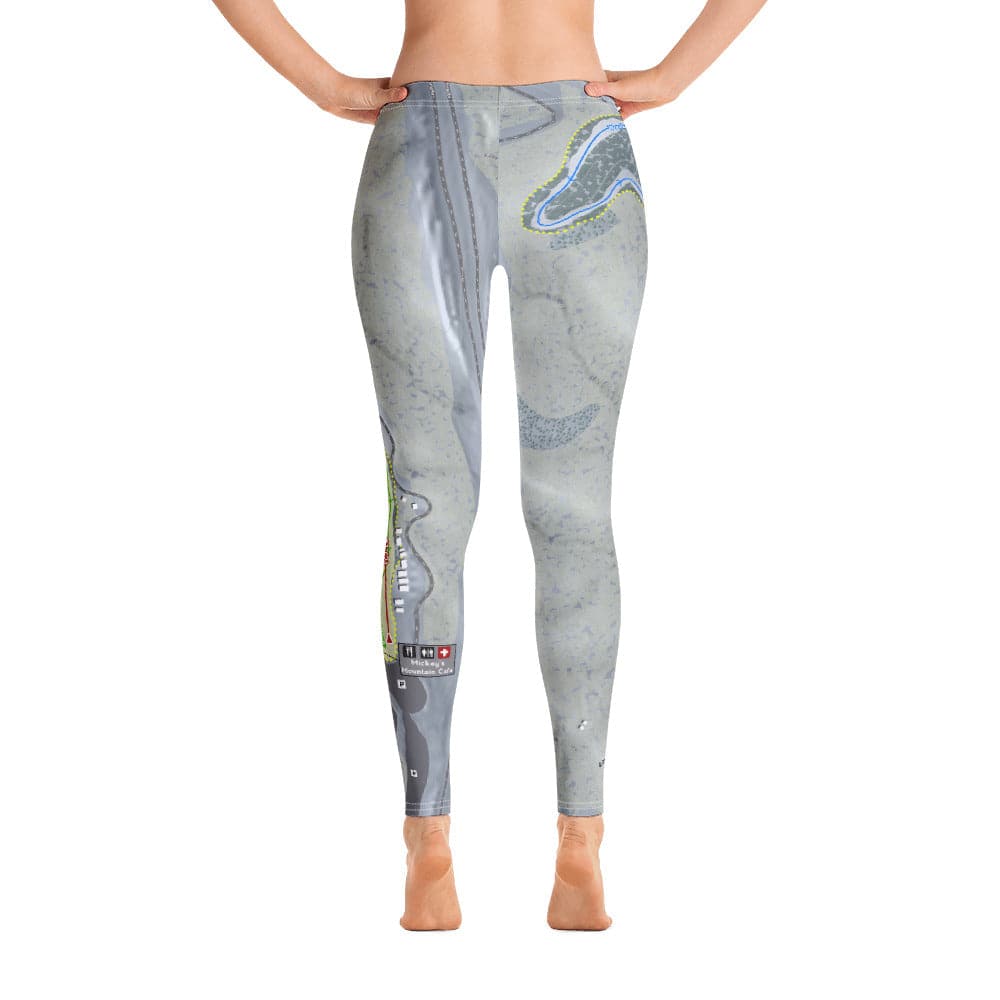 Winterplace, West Virginia Ski Trail Map Women&#39;s Base Layer Bottom - Powderaddicts