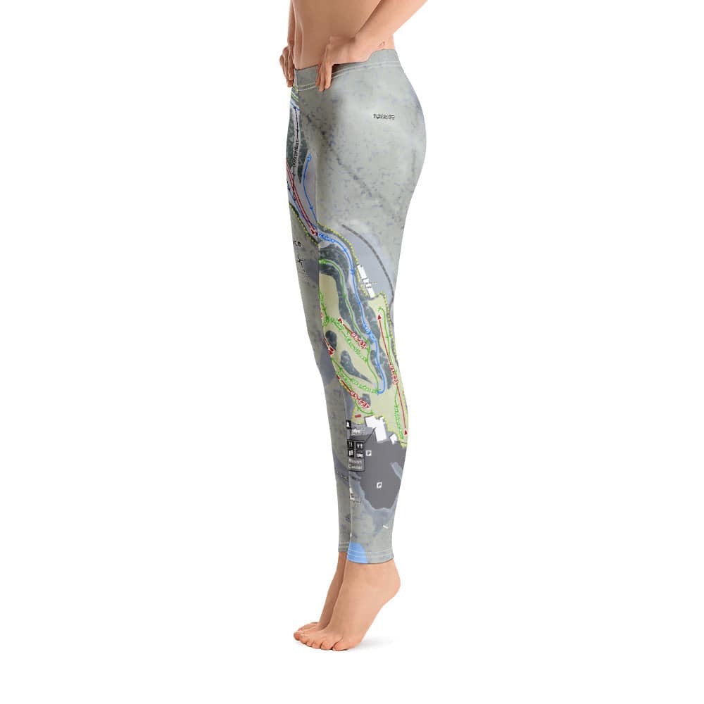 Winterplace, West Virginia Ski Trail Map Women's Base Layer Bottom - Powderaddicts