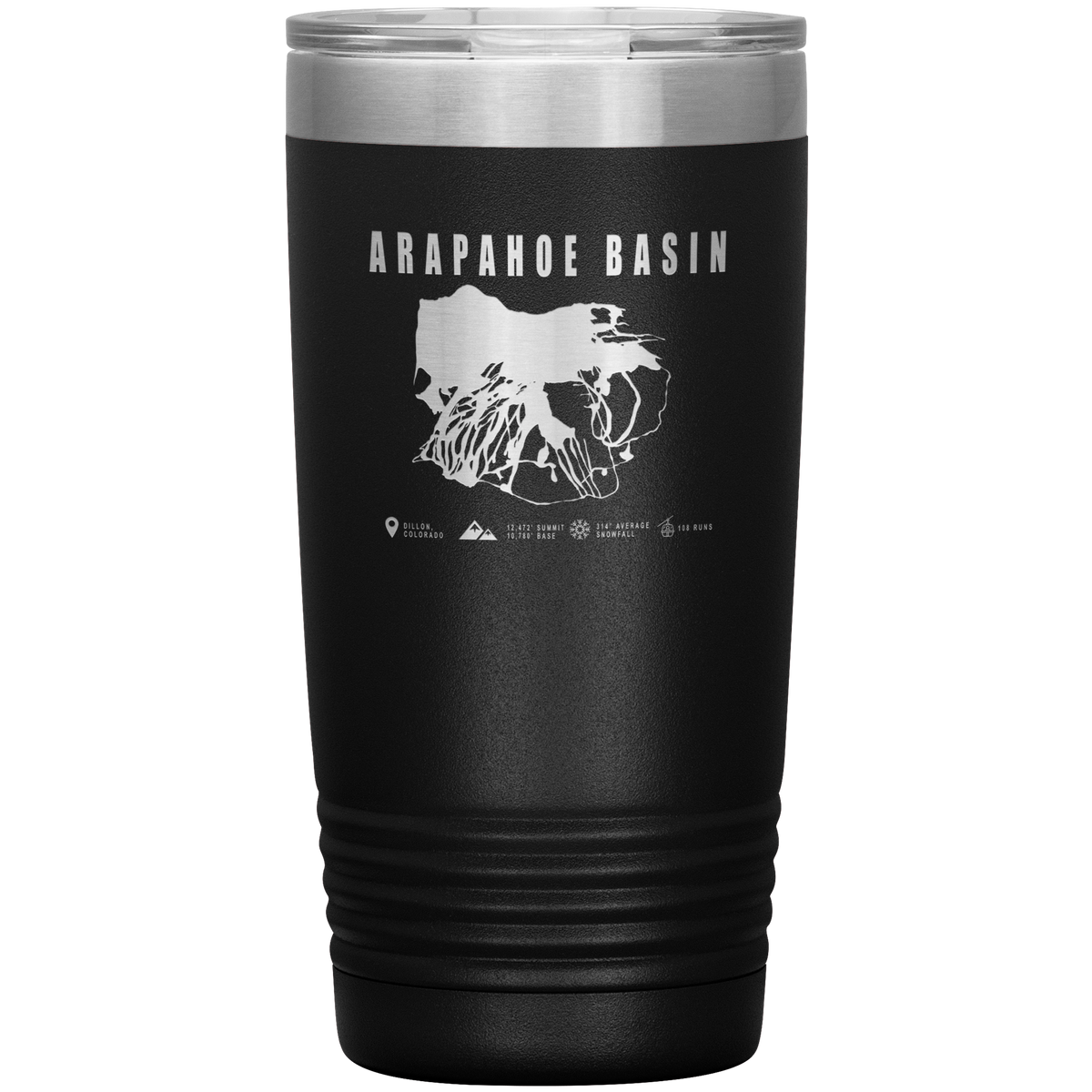 Arapahoe Basin,Colorado Ski Resort 20oz Tumbler - Powderaddicts