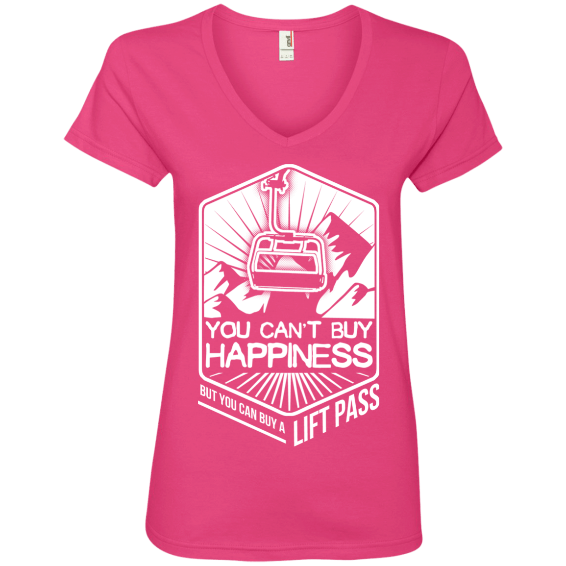 You Can't Buy Happiness But You Can Buy A Lift Pass Ladies Tees - Powderaddicts