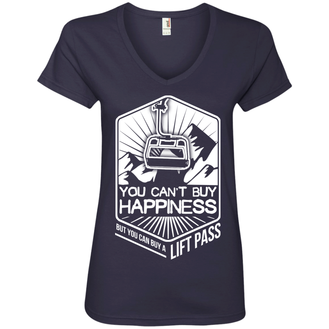 You Can't Buy Happiness But You Can Buy A Lift Pass Ladies Tees - Powderaddicts