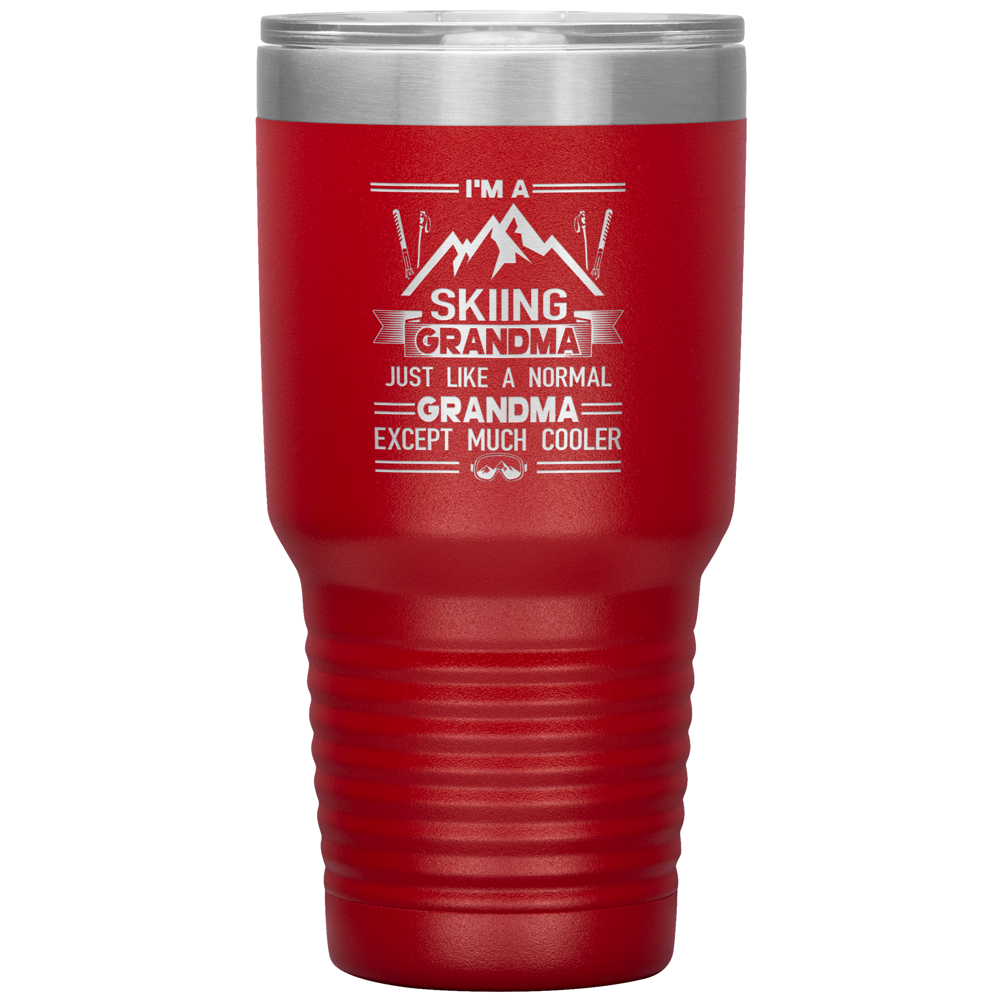 I'm A Skiing Grandma 30oz Tumbler - Powderaddicts